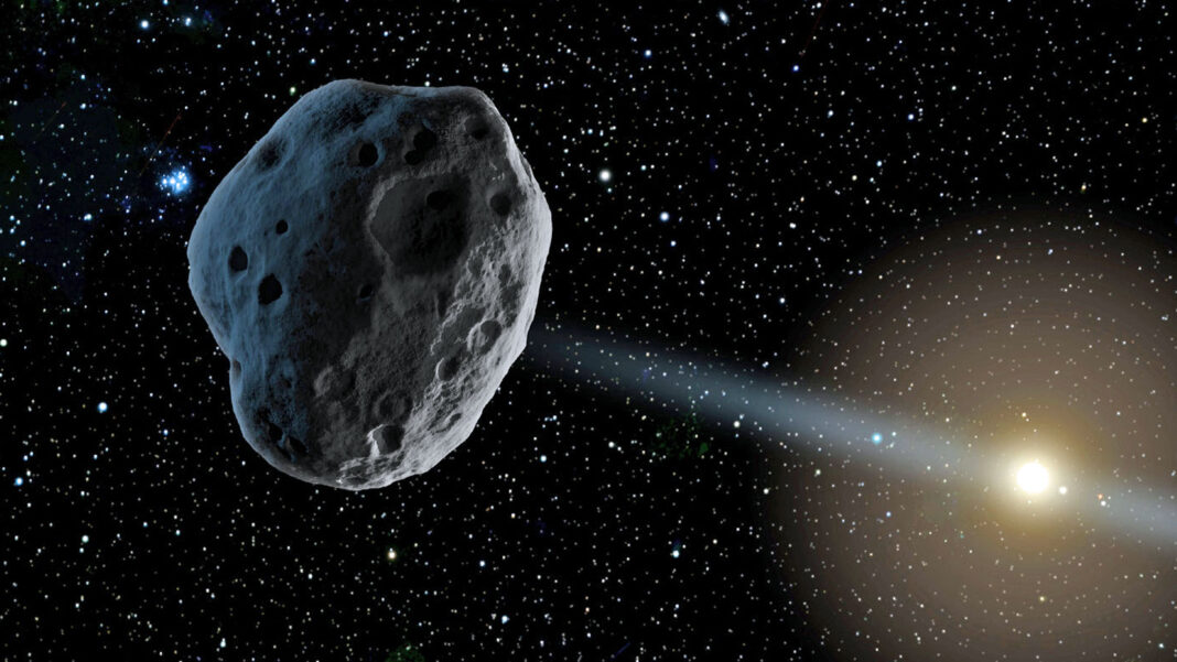 Large asteroid does fly-by