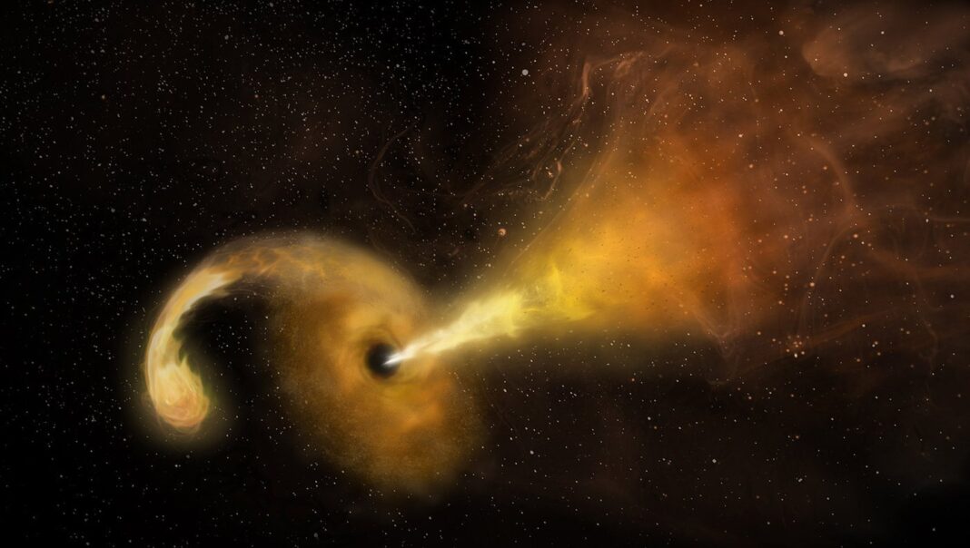 This just in – black hole devours star ... decades ago
