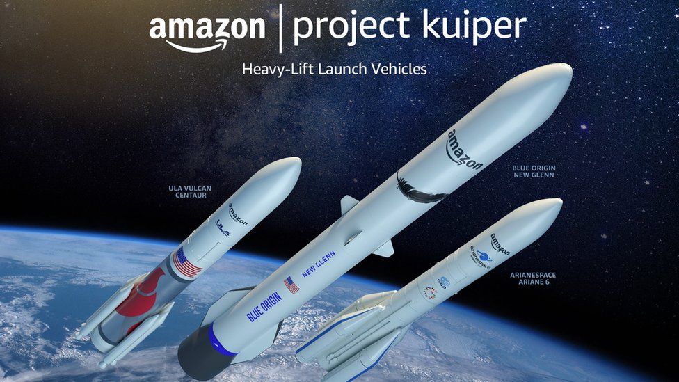 Amazon plans 83 rocket trips over five years to place satellites in low orbit