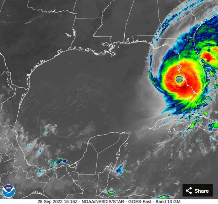 Ian approaches Florida as strong Category 4 hurricane