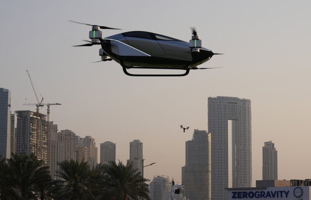 Chinese firm tests electric flying taxi in Dubai