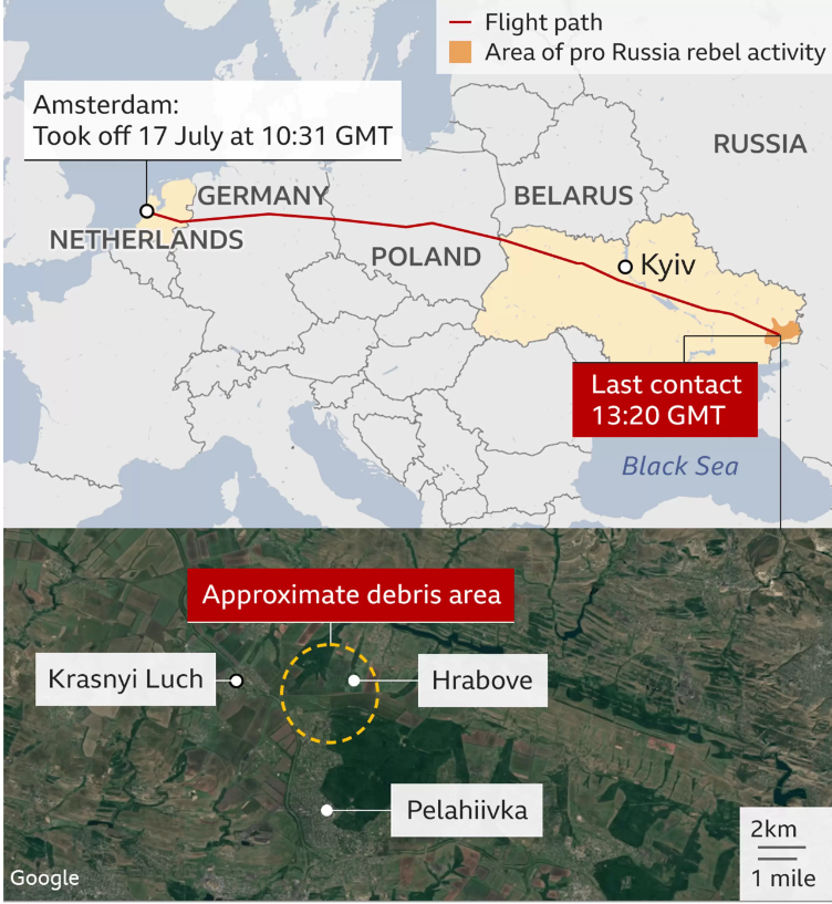 Three found guilty in downing of airliner over eastern Ukraine in 2014