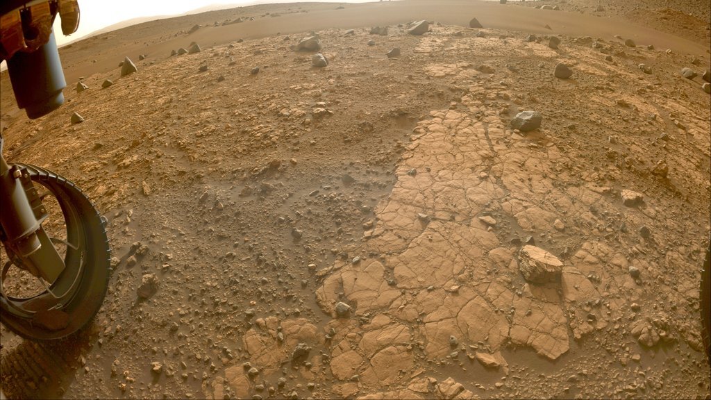 NASA's rover investigates intriguing Martian bedrock