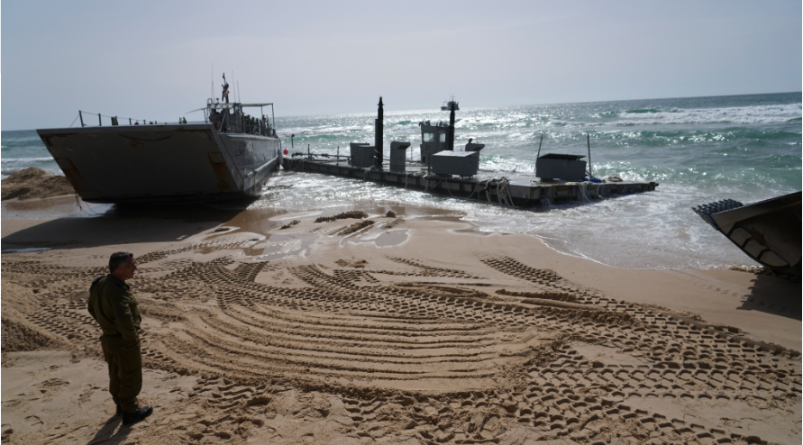 U.S. Gaza pier knocked out of action by heavy seas