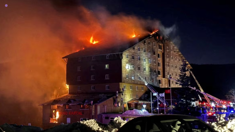Dozens killed as hotel engulfed by flames at Turkish ski resort