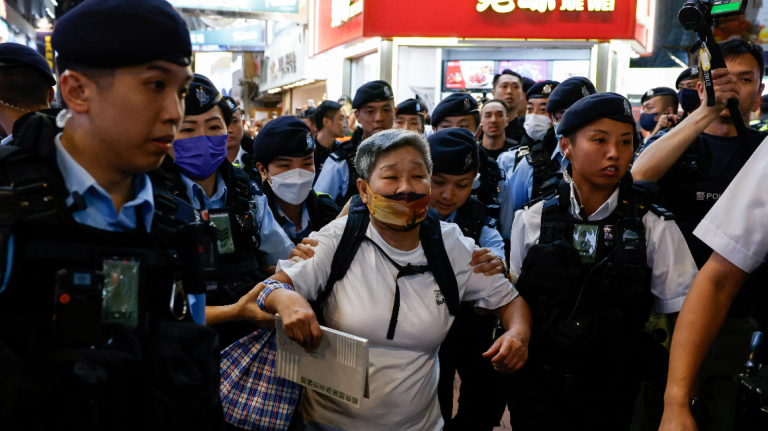 U.S. slaps sanctions on top Chinese, Hong Kong officials for rights abuses