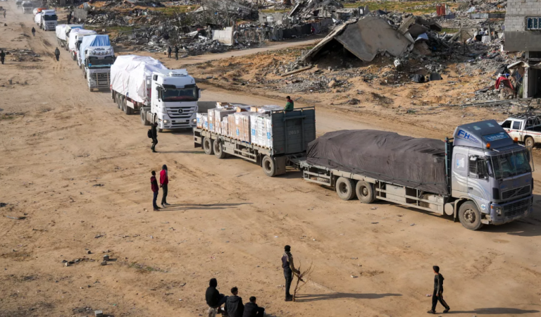 First aid delivery in 3 months reaches Gaza