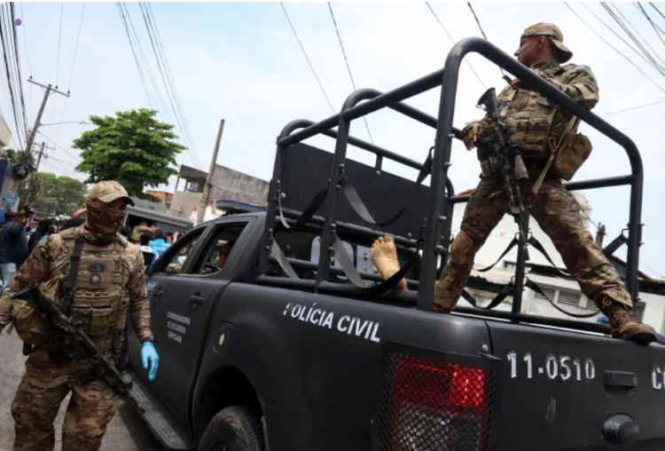 Brazilian tactical police Police operation in Rio de Janeiro favelas leaves at least 60 people dead