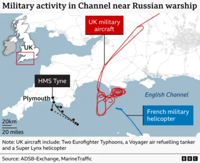 Russian warship carried out firing exercise off Plymouth coast Russian warship carried out firing exercise off Plymouth coast