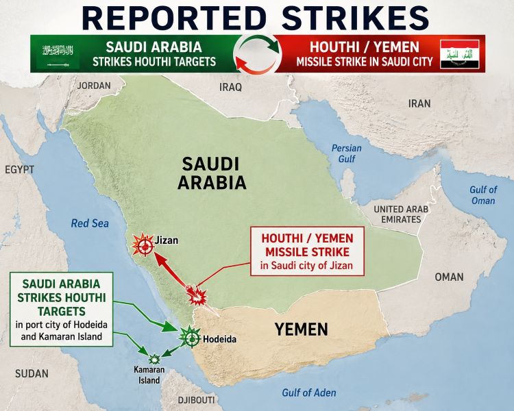 Iran-backed Houthis claim missile attack on Saudi Arabia