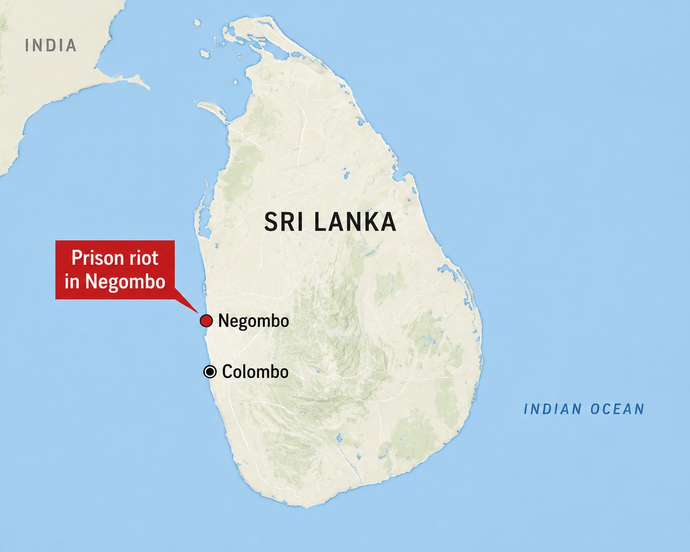 At least 26 people killed in Sri Lanka prison clashes At least 26 people killed in Sri Lanka prison clashes