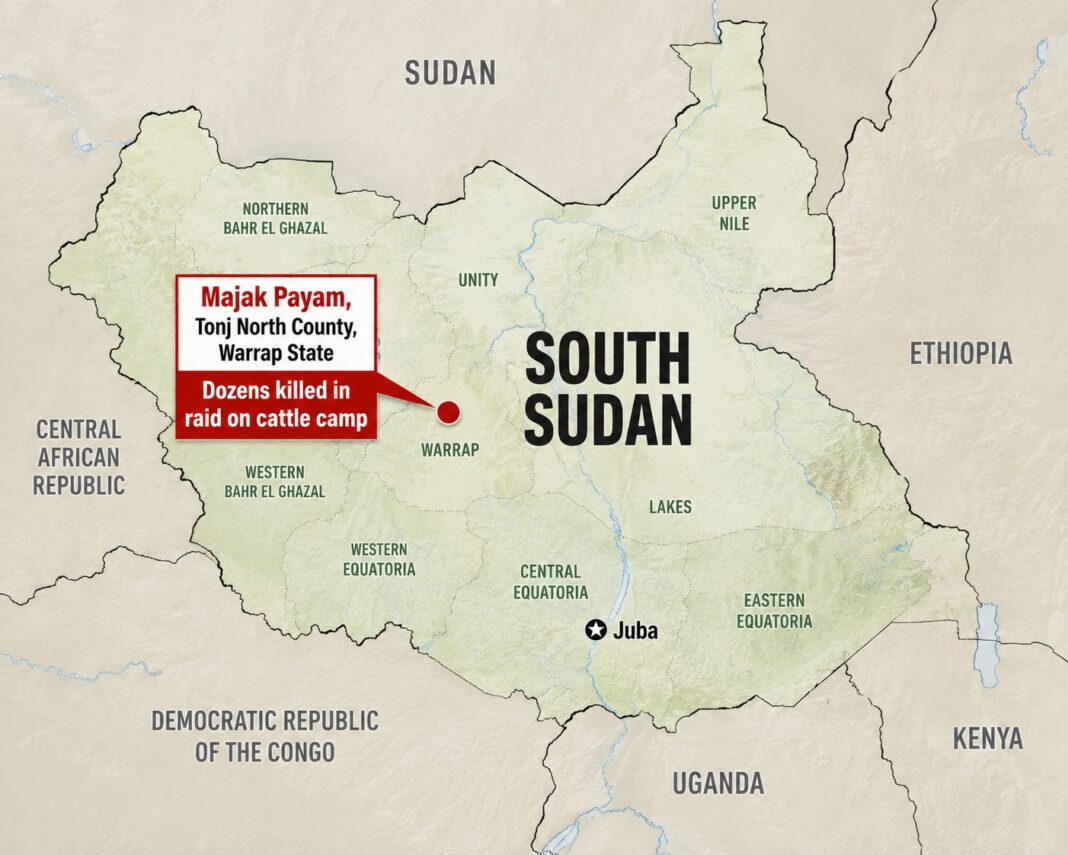 Armed raid on cattle camp kills at least 49 in South Sudan