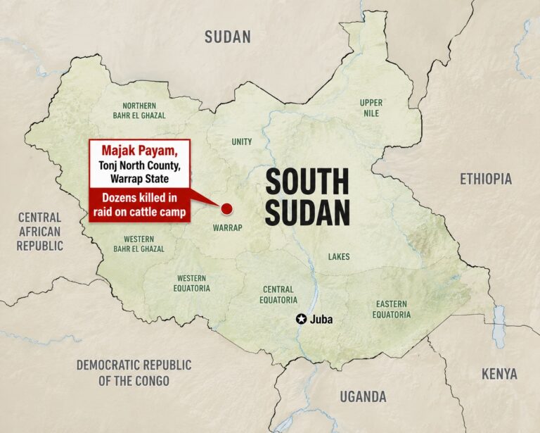 Armed raid on cattle camp kills at least 49 in South Sudan